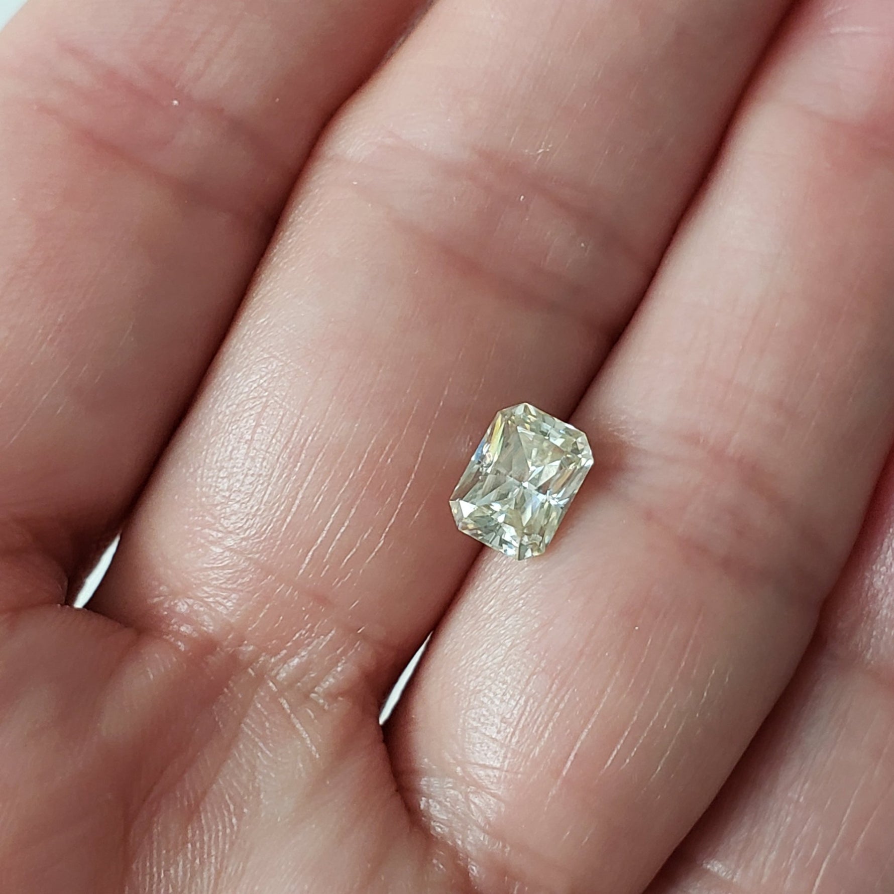  Moissanite | Octagon Cut | Pale Yellow | 8x6mm 8
