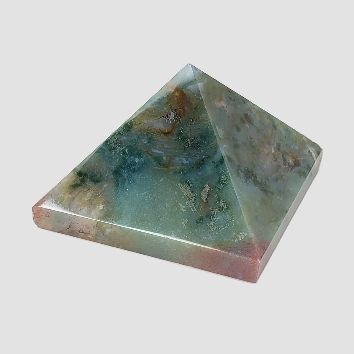  Moss Agate Five Point Pyramid | Multi-Colored 1