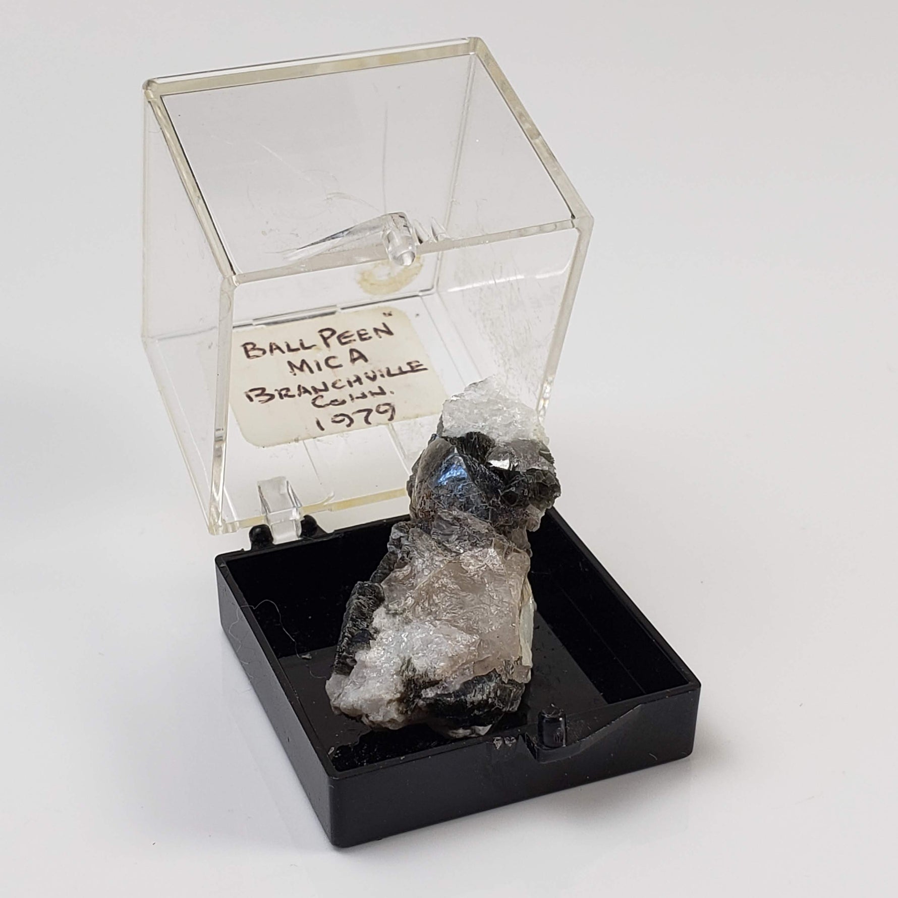 Muscovite var. Ball Peen Mica | Perky Box Specimen | Rare | Branchville, Connecticut 8