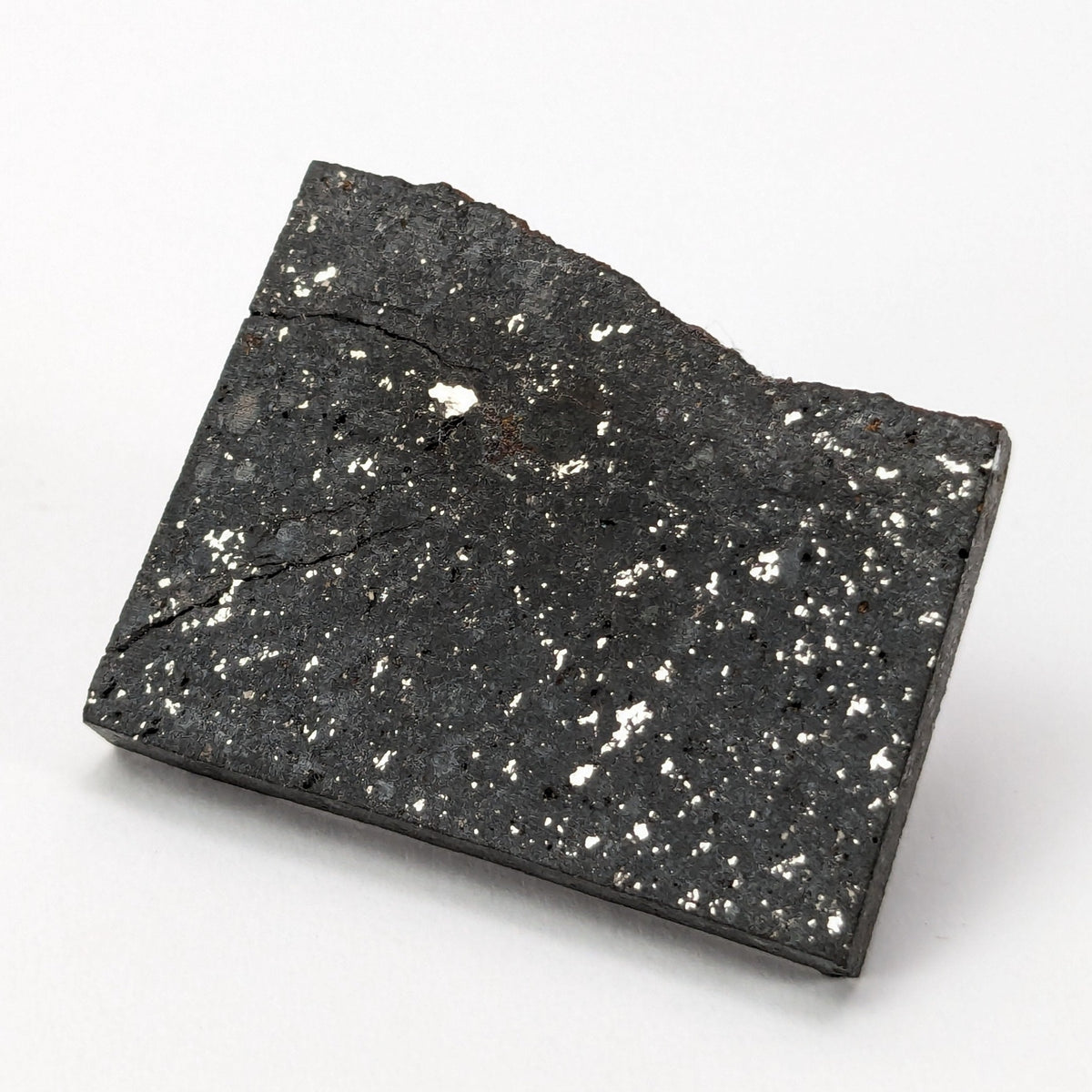  NWA 091 Meteorite | 11.53 Gr | Part Slice | L6 Chondrite | Low TKW | Sahara 1