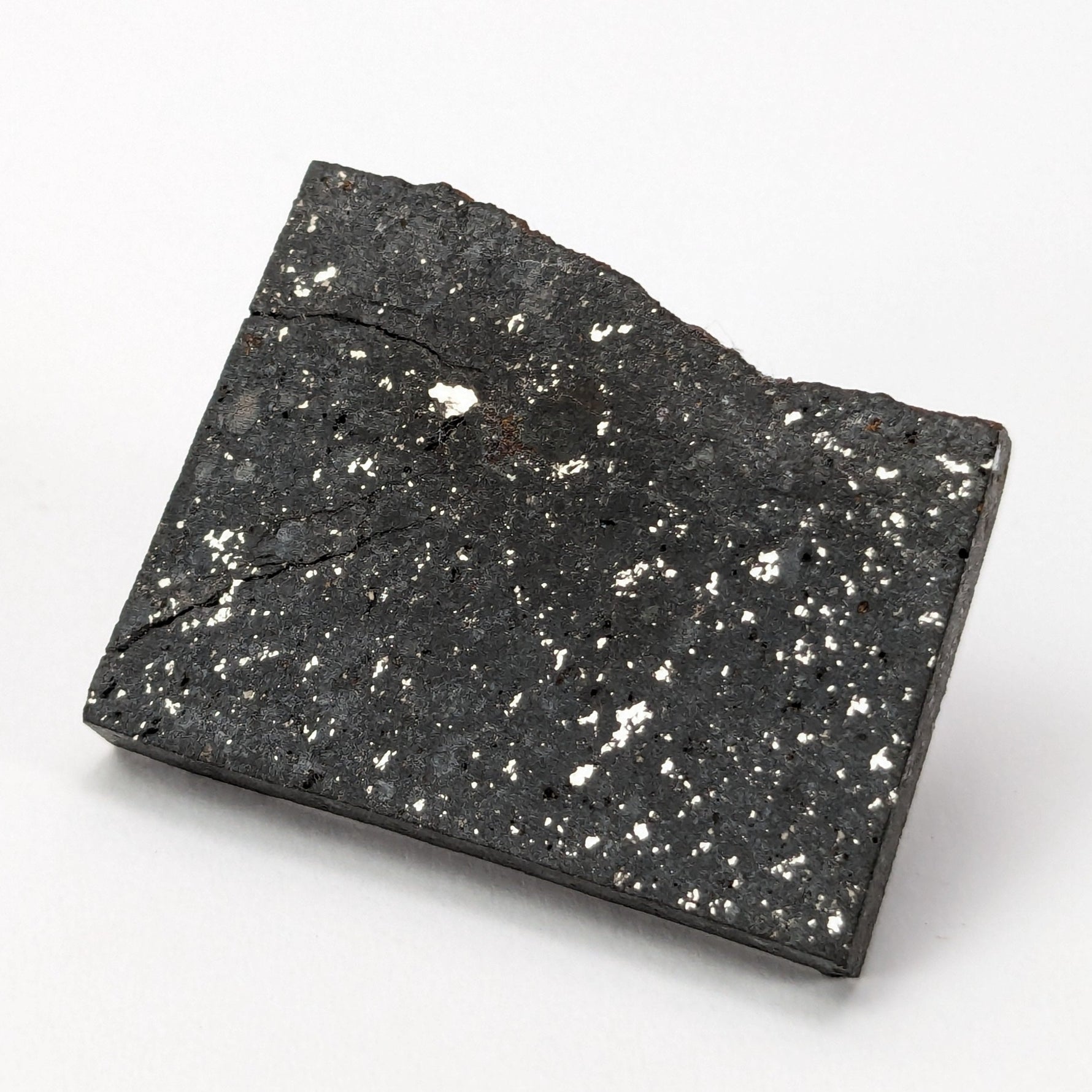  NWA 091 Meteorite | 11.53 Gr | Part Slice | L6 Chondrite | Low TKW | Sahara 1