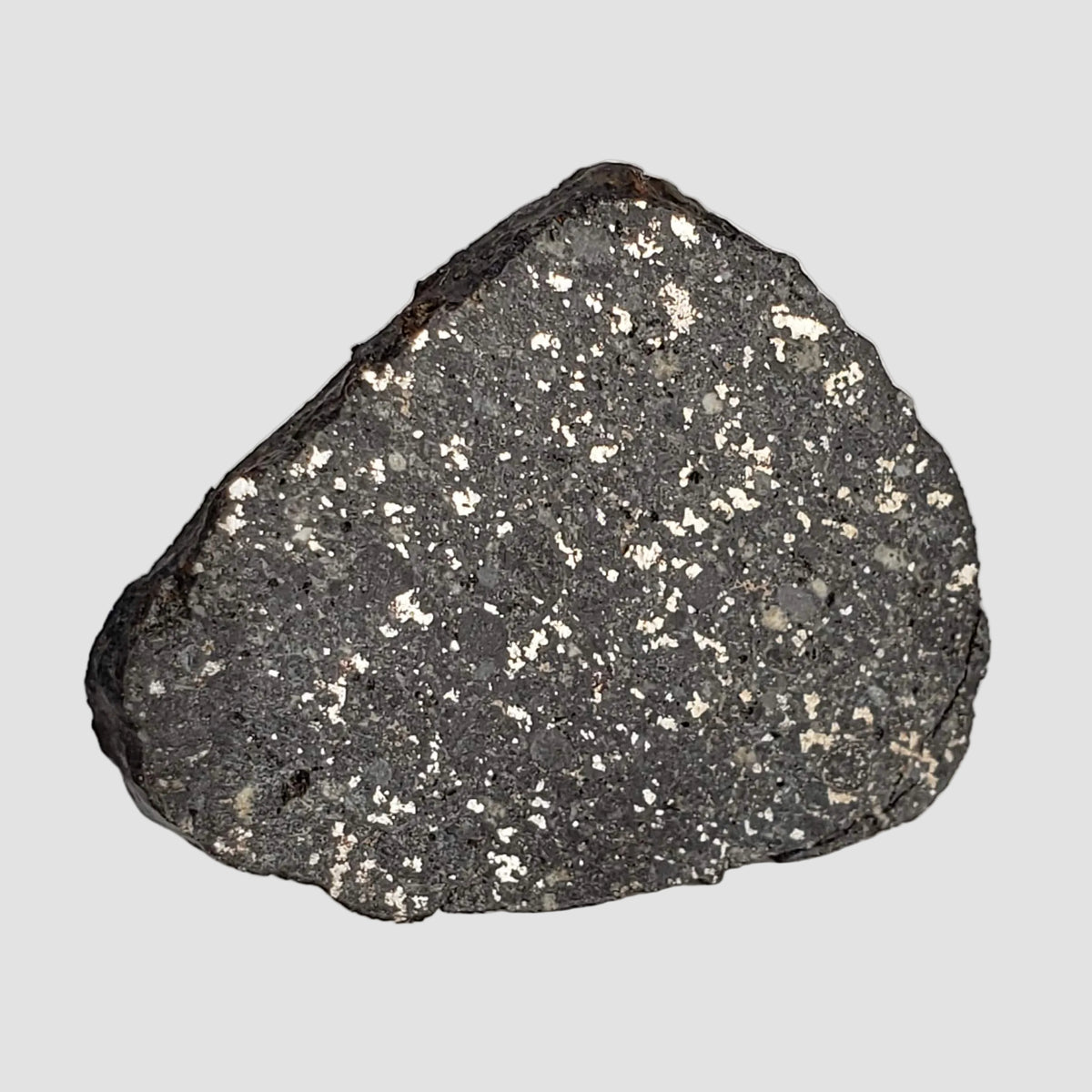  NWA 2122 Meteorite | 4.4 Gr | Slice | Stony Black L5 Chondrite | Northwest Africa 5