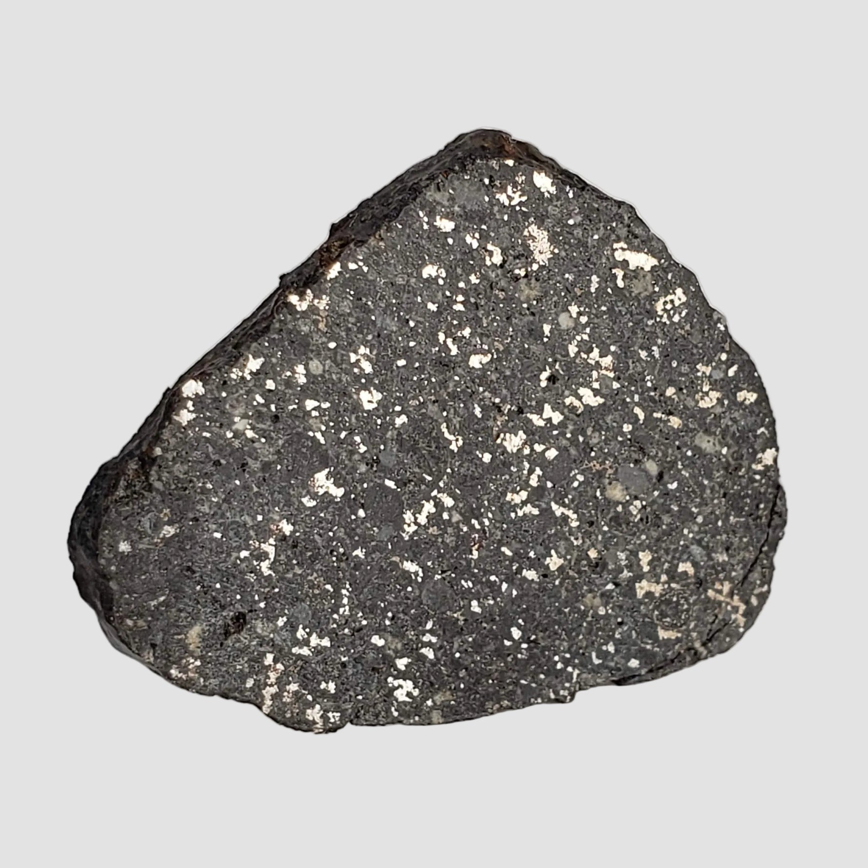  NWA 2122 Meteorite | 4.4 Gr | Slice | Stony Black L5 Chondrite | Northwest Africa 5
