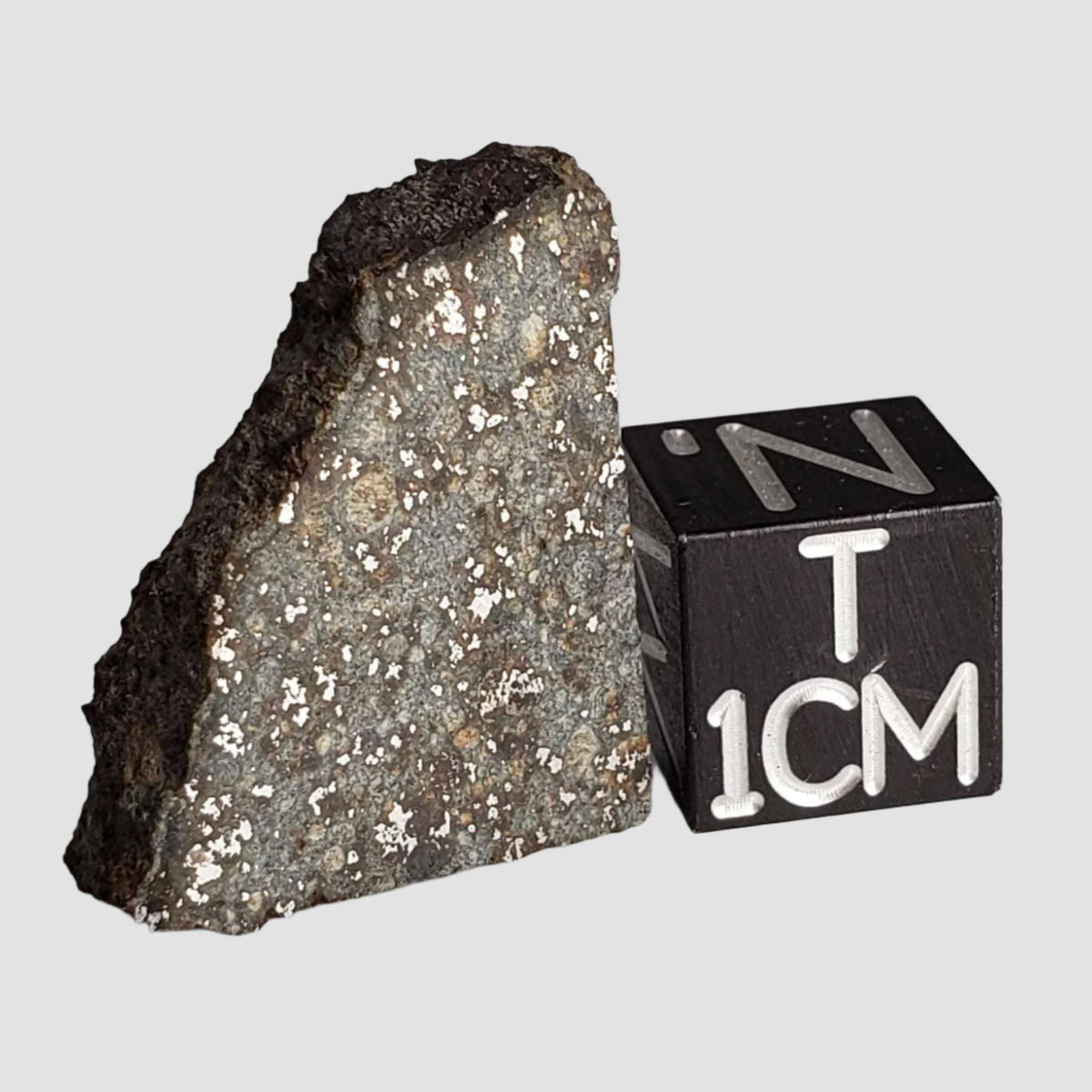  NWA 2838 Meteorite | 4.1 grams | Part Slice | L4 Chondrite | Low TKW 