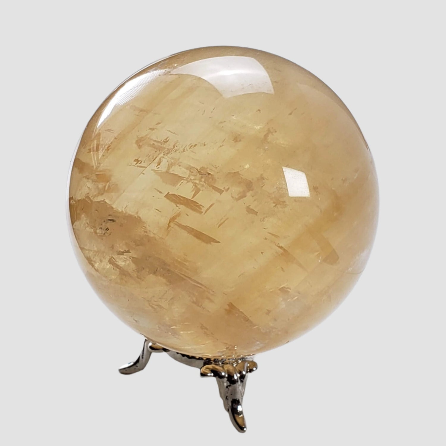  Natural Amber Calcite Sphere | 73 mm, 2.7 inches | 540 grams | China 2