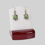  Natural Gaspeite Dangle Earrings | 925 Sterling Silver | SO24 1