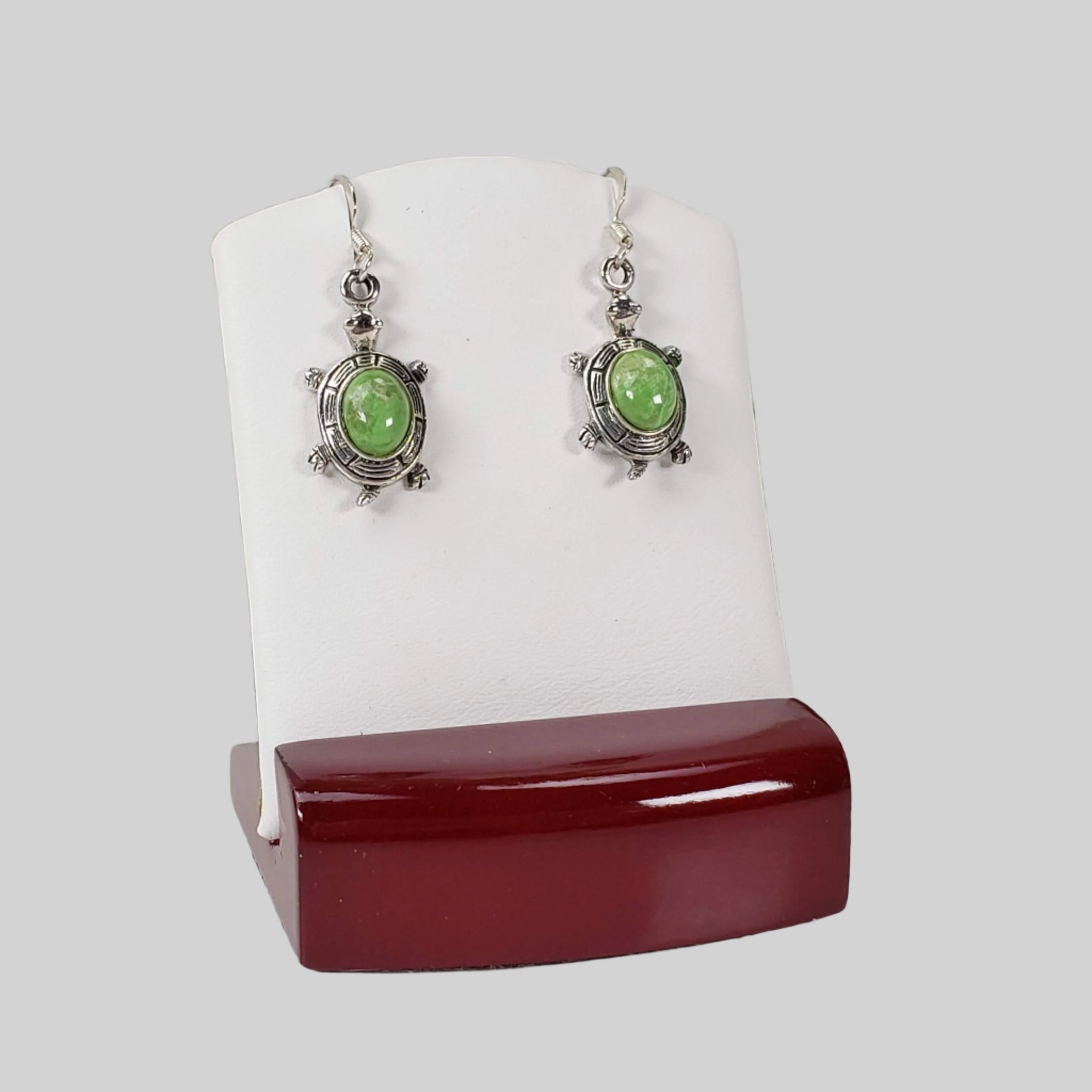  Natural Gaspeite Dangle Earrings | 925 Sterling Silver | SO24 1