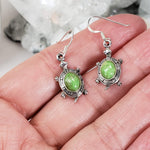  Natural Gaspeite Dangle Earrings | 925 Sterling Silver | SO24 4