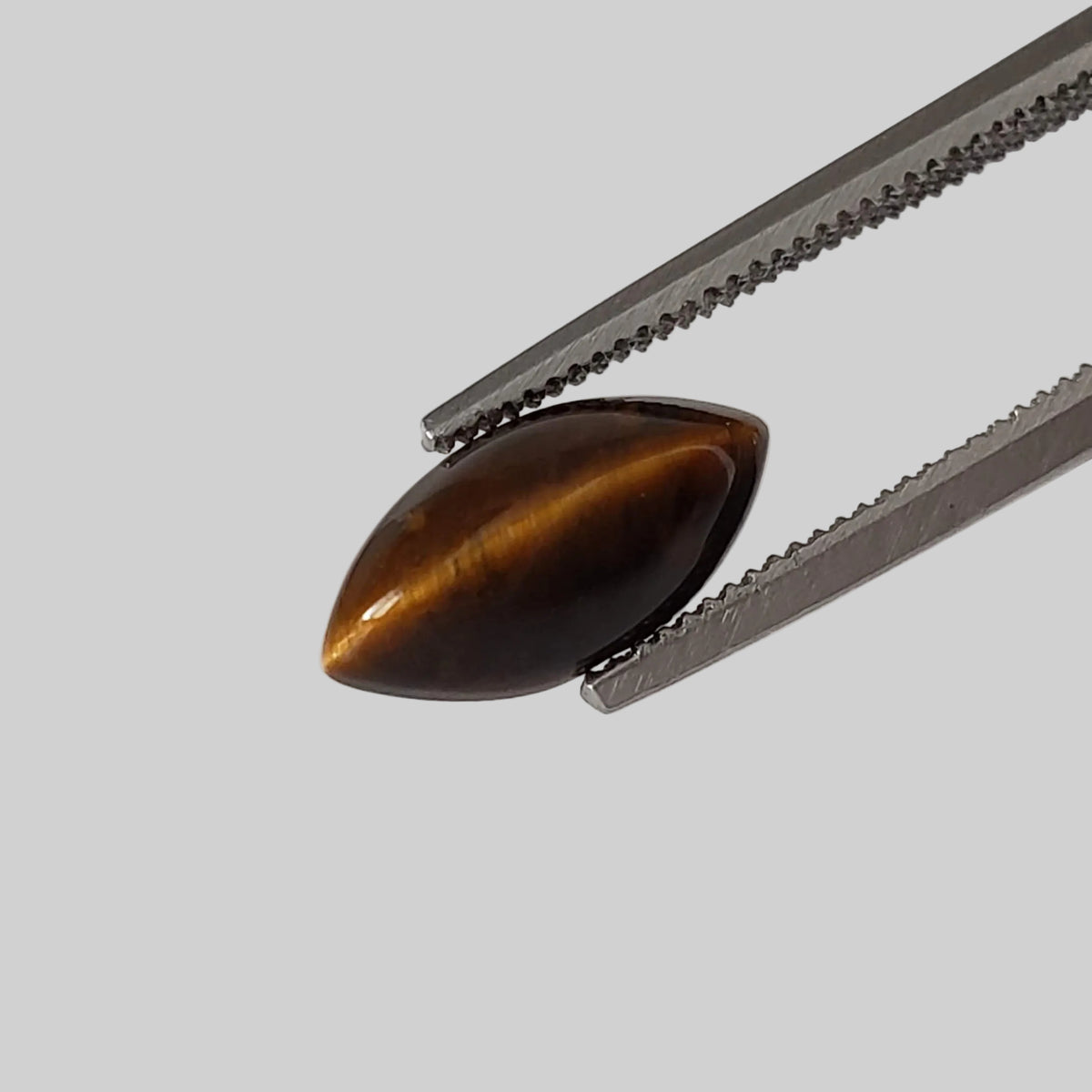 Natural Quartz Cats Eye | Marquise Cabochon | Brown | 10x5mm | Brazil 0