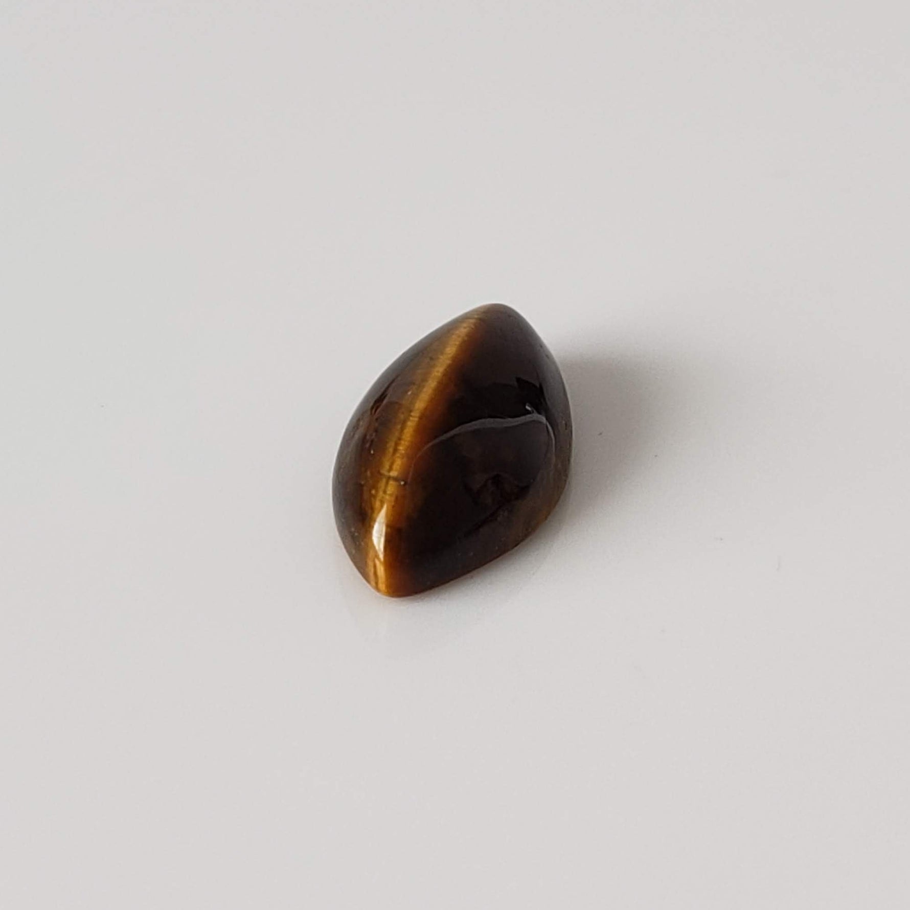 Natural Quartz Cats Eye | Marquise Cabochon | Brown | 10x5mm | Brazil 2
