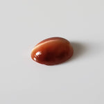  Natural Quartz Cats Eye | Oval Cabochon | Orange | 9x6.7mm | Brazil 3