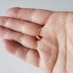  Natural Quartz Cats Eye | Oval Cabochon | Orange | 9x6.7mm | Brazil 5