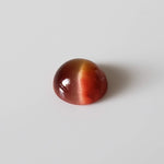  Natural Quartz Cats Eye | Round Cabochon | Orange | 6mm | Brazil 2