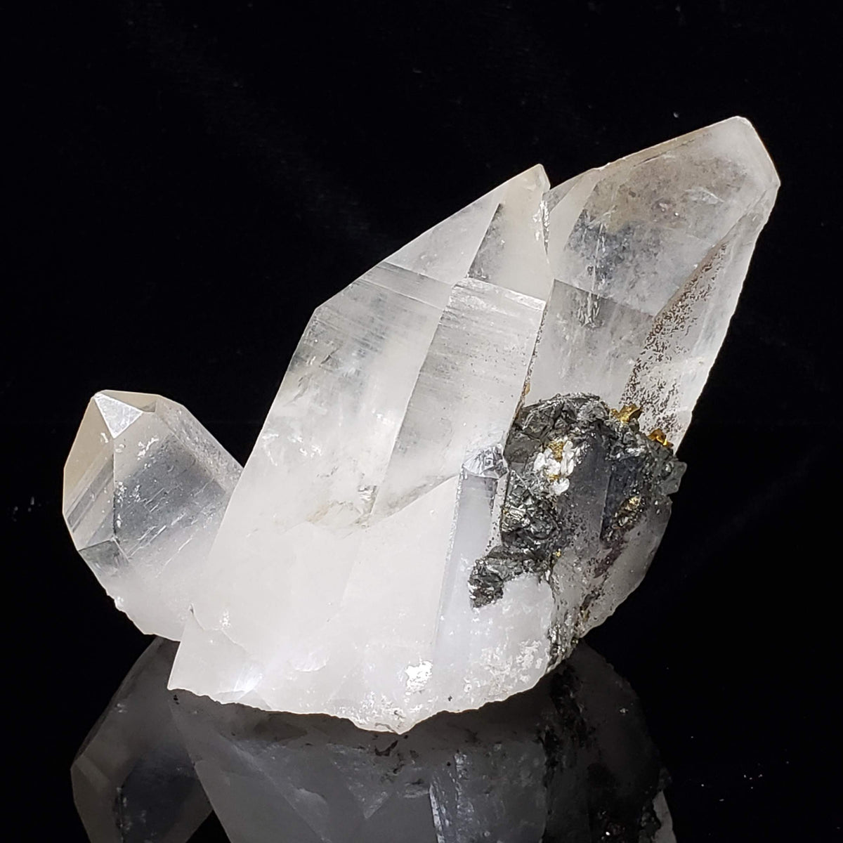  Natural Quartz Points with Pyrite Matrix | 115 grams | China 