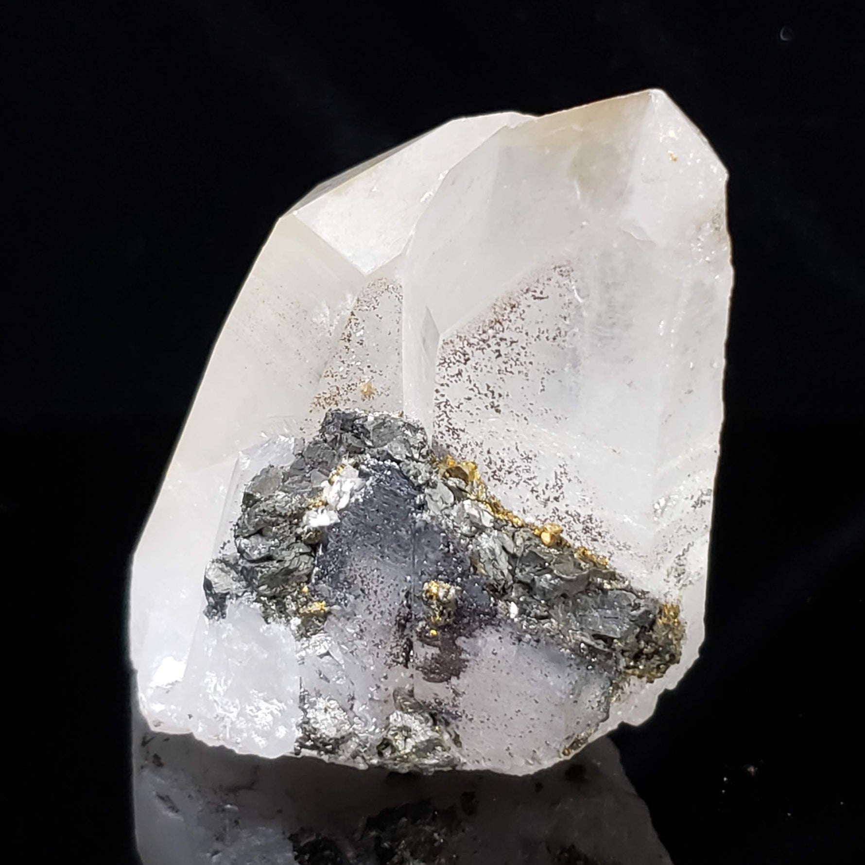  Natural Quartz Points with Pyrite Matrix | 115 grams | China 3