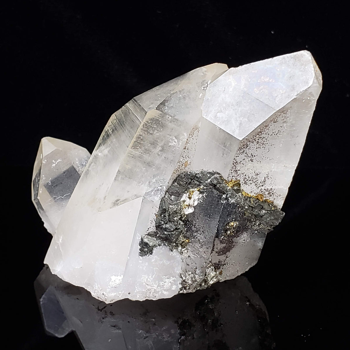  Natural Quartz Points with Pyrite Matrix | 115 grams | China 2