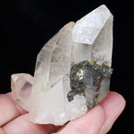  Natural Quartz Points with Pyrite Matrix | 115 grams | China 5