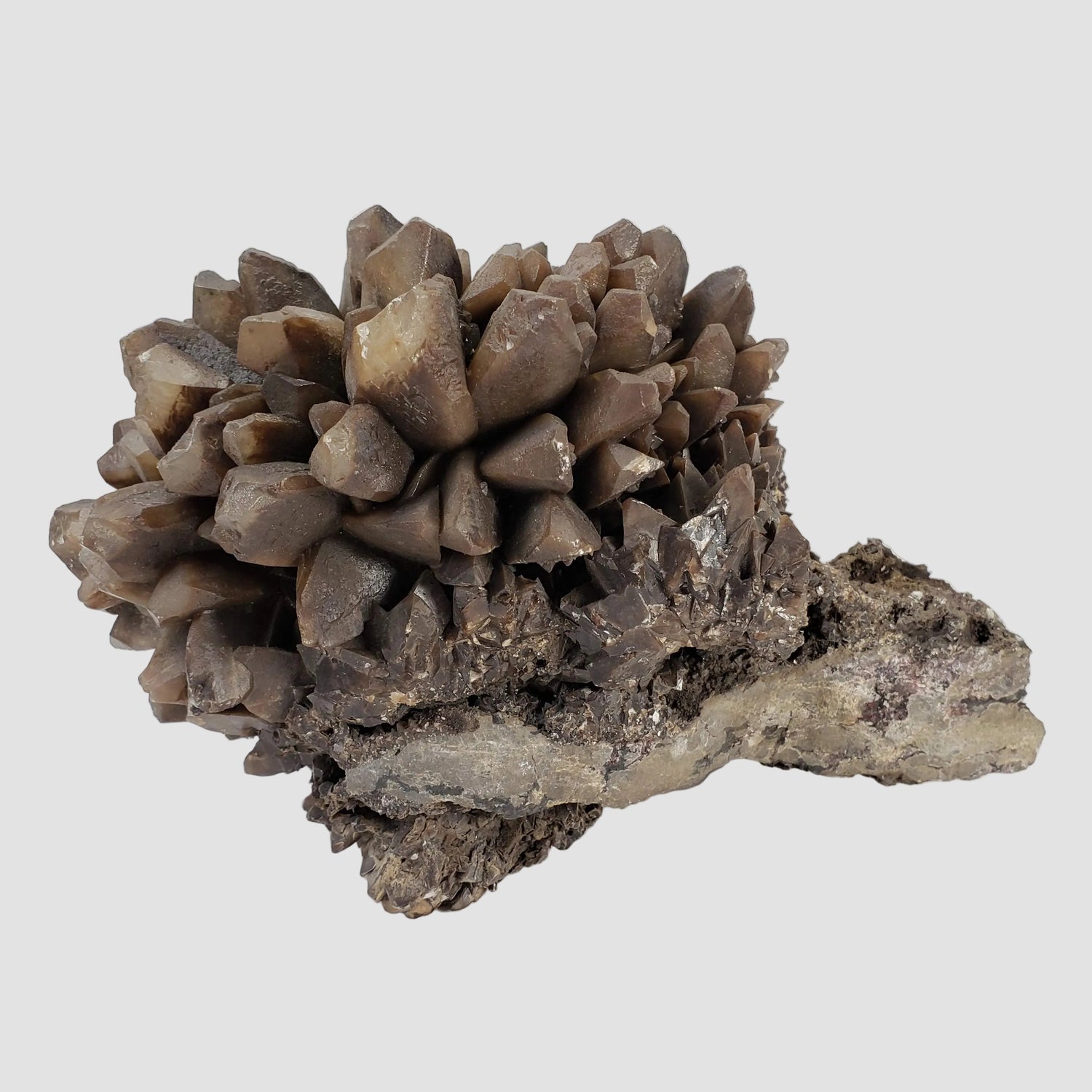 Natural Smoky Calcite Crystal Cluster | 1.885Kg | Donghai, Jiangsu Sheng | China 1