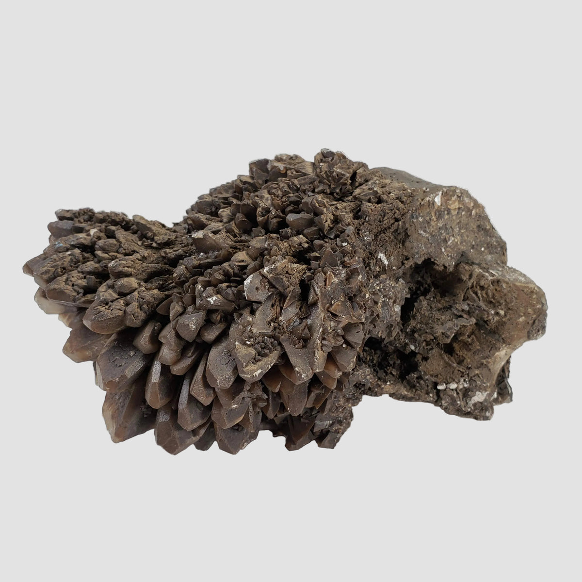 Natural Smoky Calcite Crystal Cluster | 1.885Kg | Donghai, Jiangsu Sheng | China 4