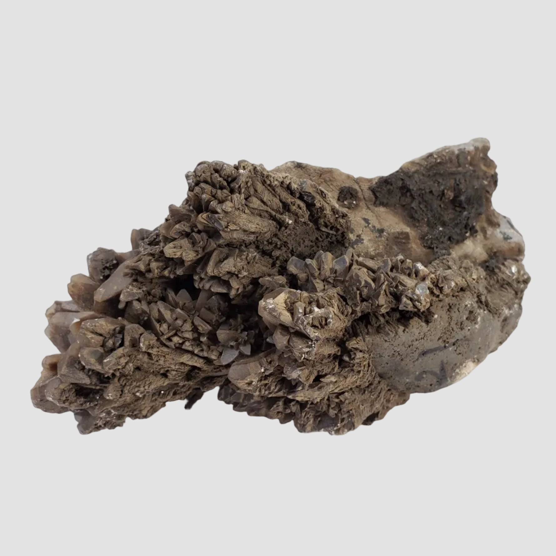 Natural Smoky Calcite Crystal Cluster | 1.885Kg | Donghai, Jiangsu Sheng | China 7