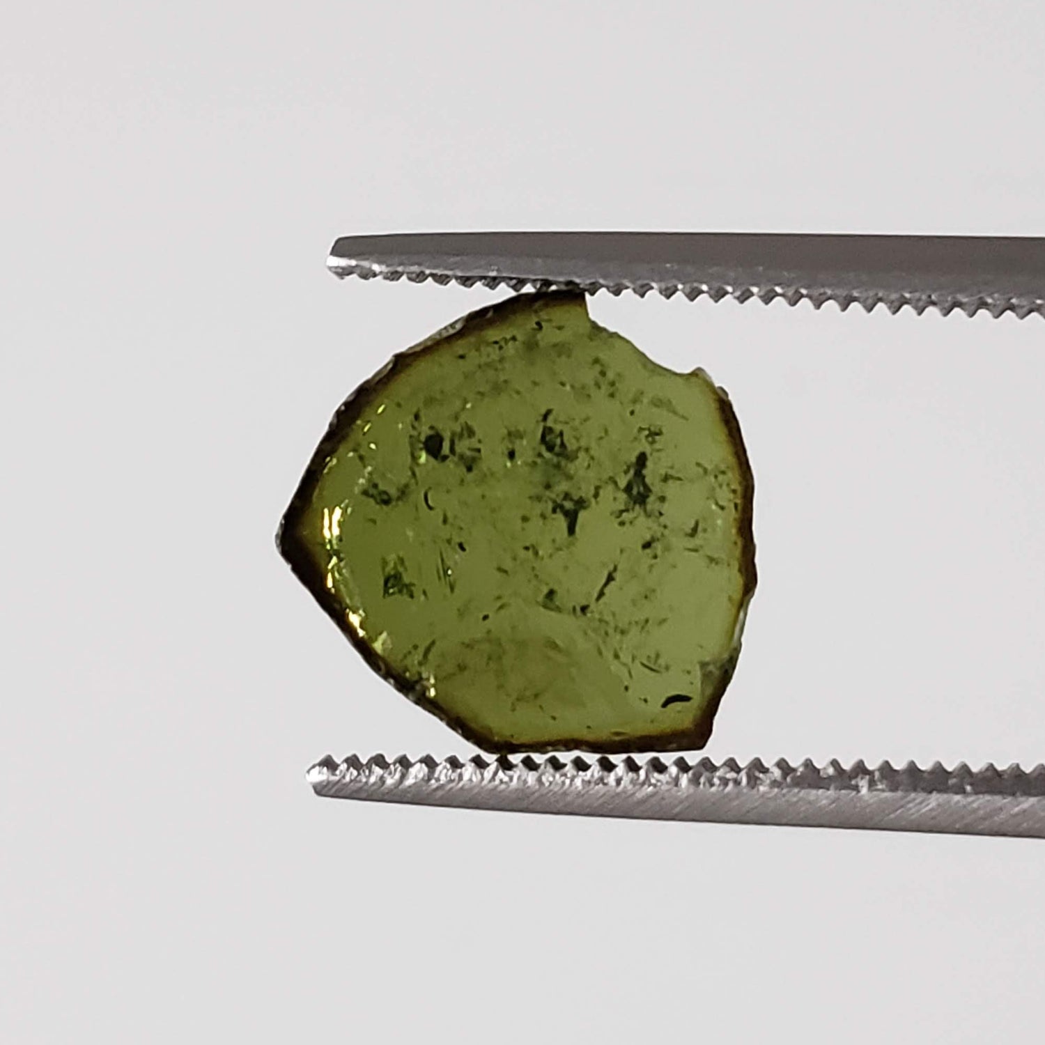  Natural Tourmaline Crystal | Raw Slice | 9.8x9.5mm 2.28ct | Brazil 1