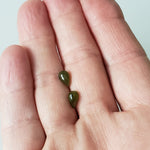  Nephrite Pair | Pear Shape Cabochon | Green | 8x5mm | Canada 6