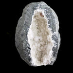  Okenite, Calcite, Prehnite and Smoky Quartz in Geode | 796 grams | Dindoshi, India 3