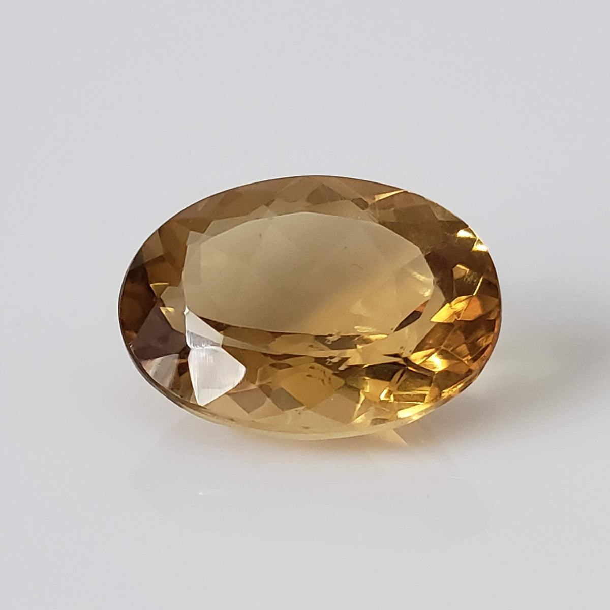  Olive Quartz | Oval Cut | Golden | 16x12mm 