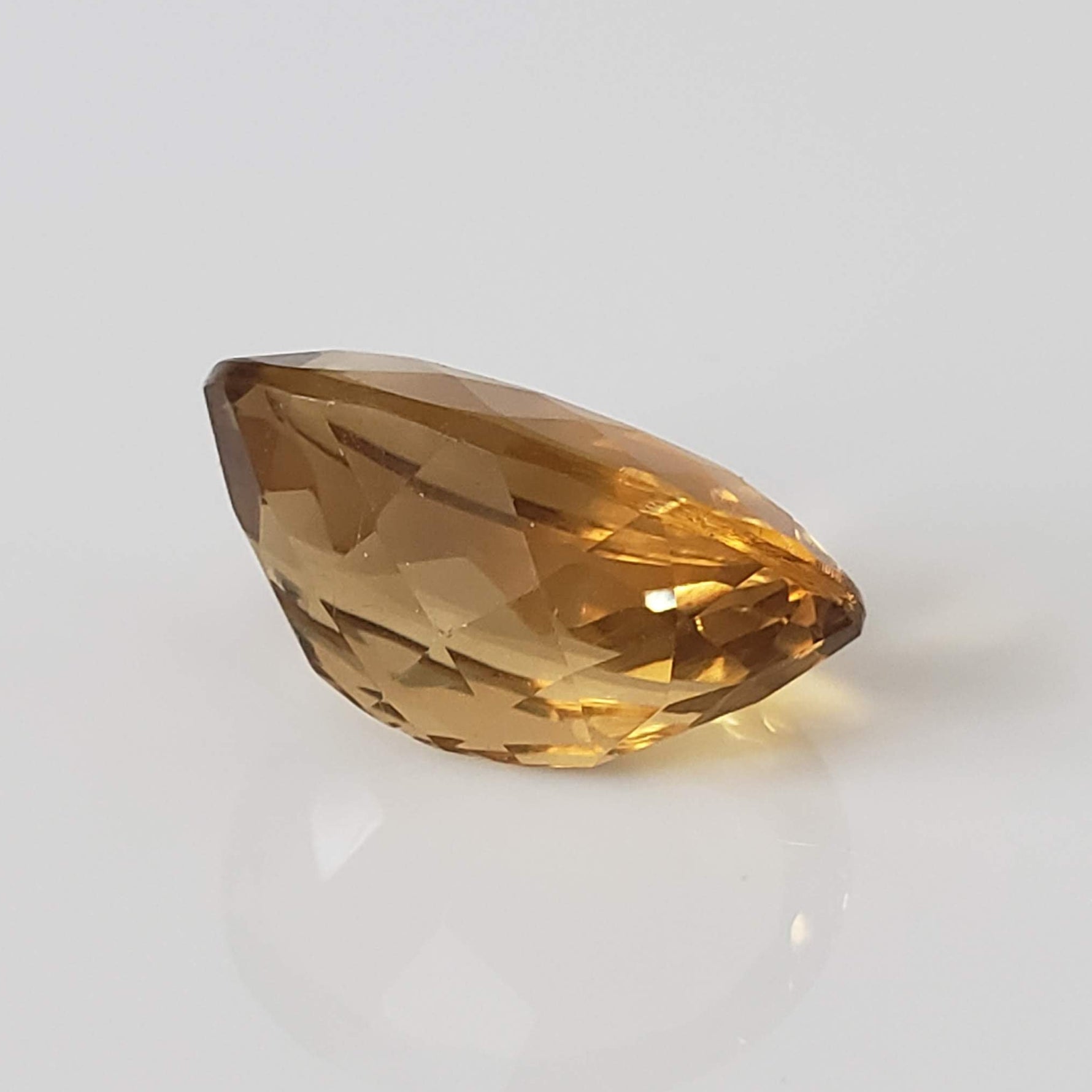  Olive Quartz | Oval Cut | Golden | 16x12mm 3