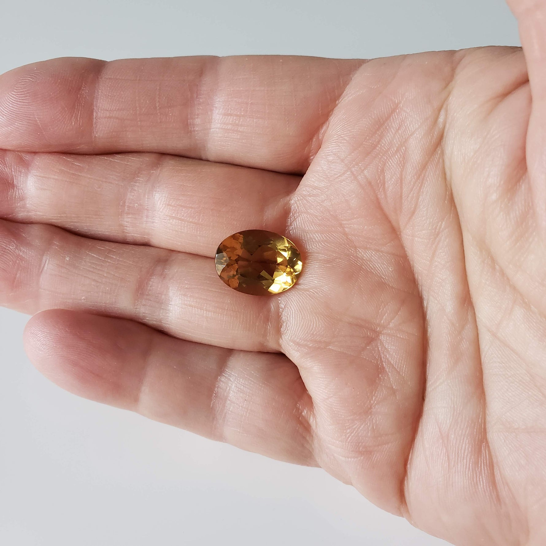  Olive Quartz | Oval Cut | Golden | 16x12mm 6