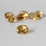  Olive Quartz | Oval Cut | Golden | 8x6mm 