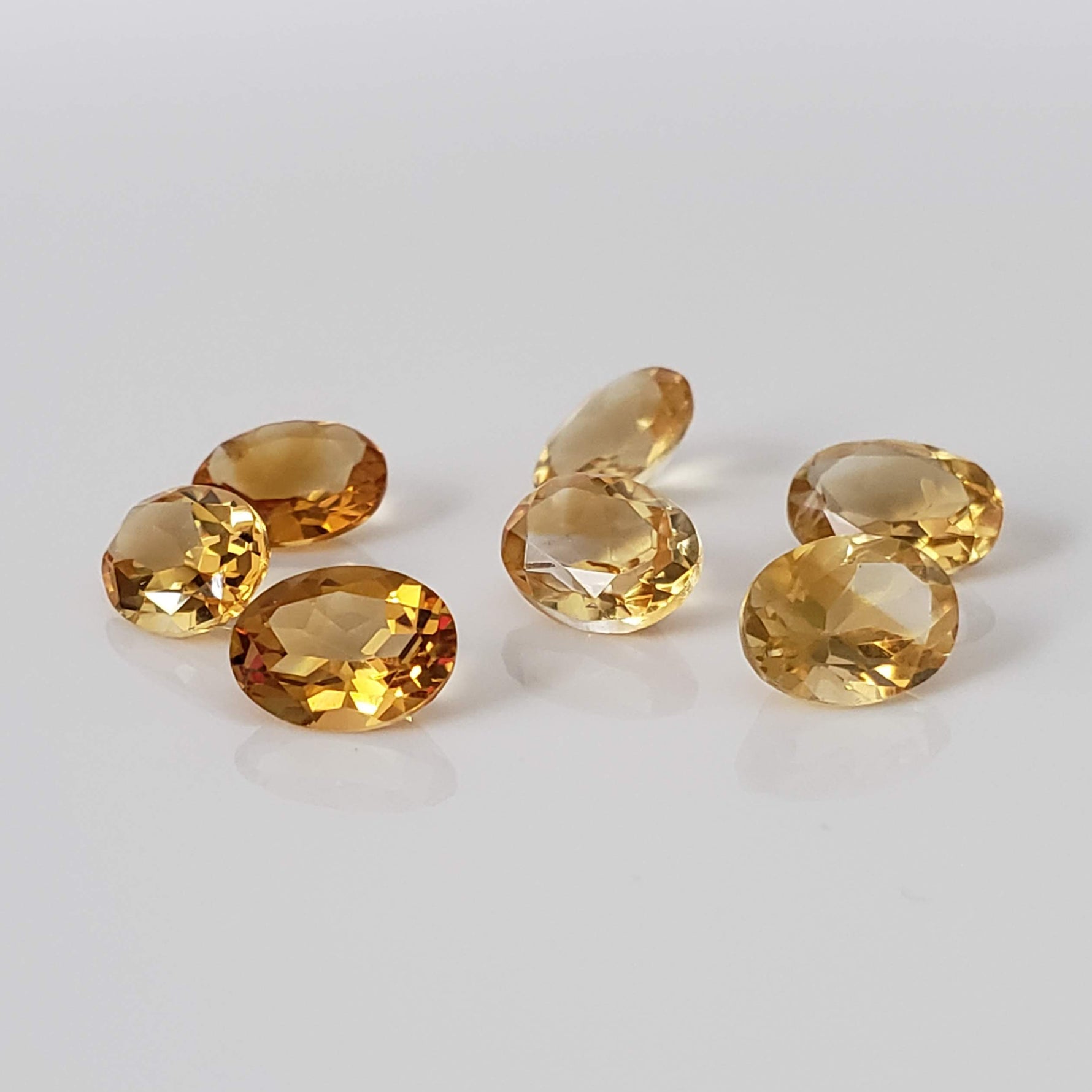 Olive Quartz | Oval Cut | Golden | 8x6mm 3