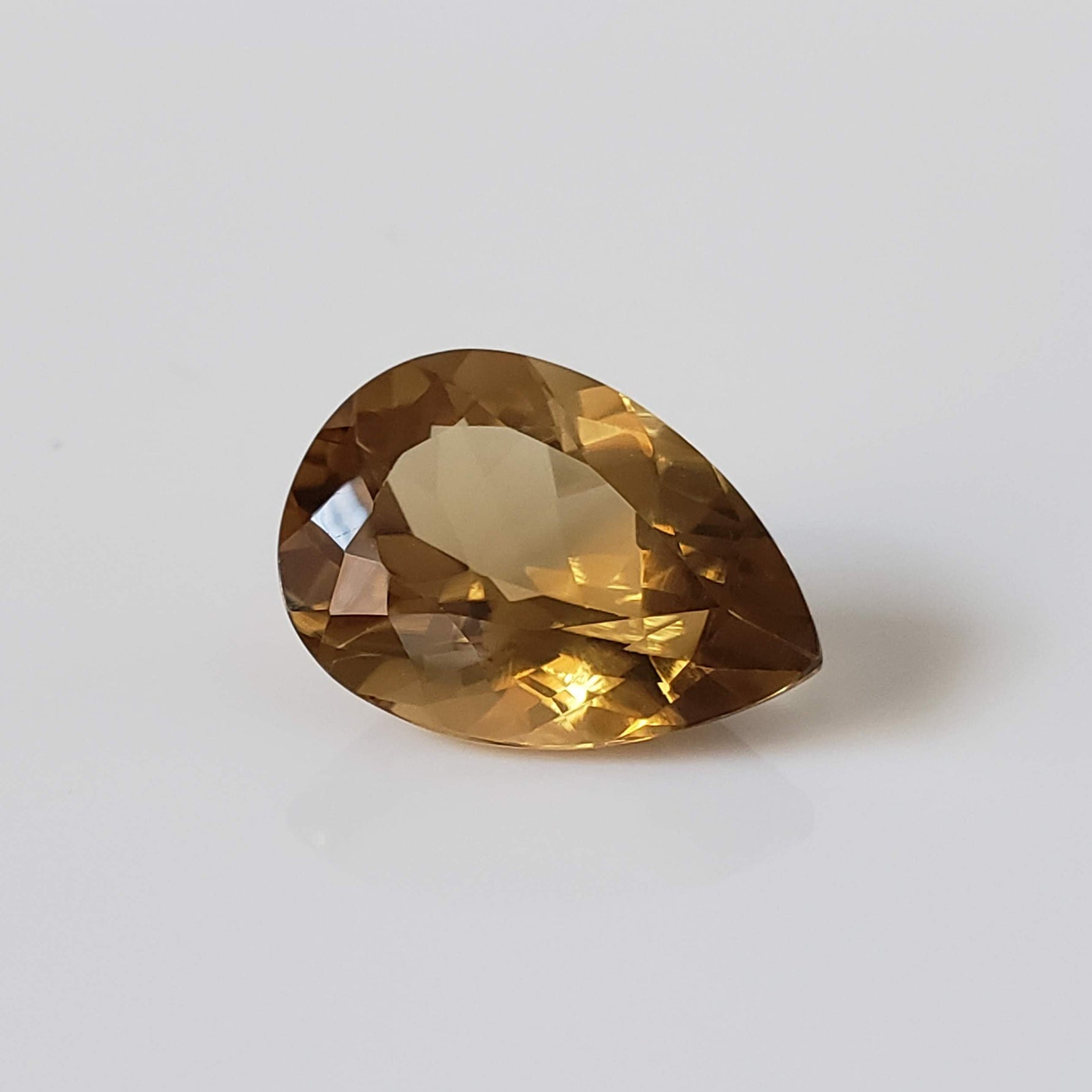  Olive Quartz | Pear Shape Cut | 18x13mm 3