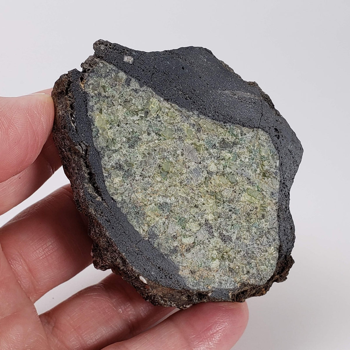  Olivine Volcanic Bomb | Lava Coated Crystal | 173 gr | Mt Shadwell Volcano, Australia | SO24 5