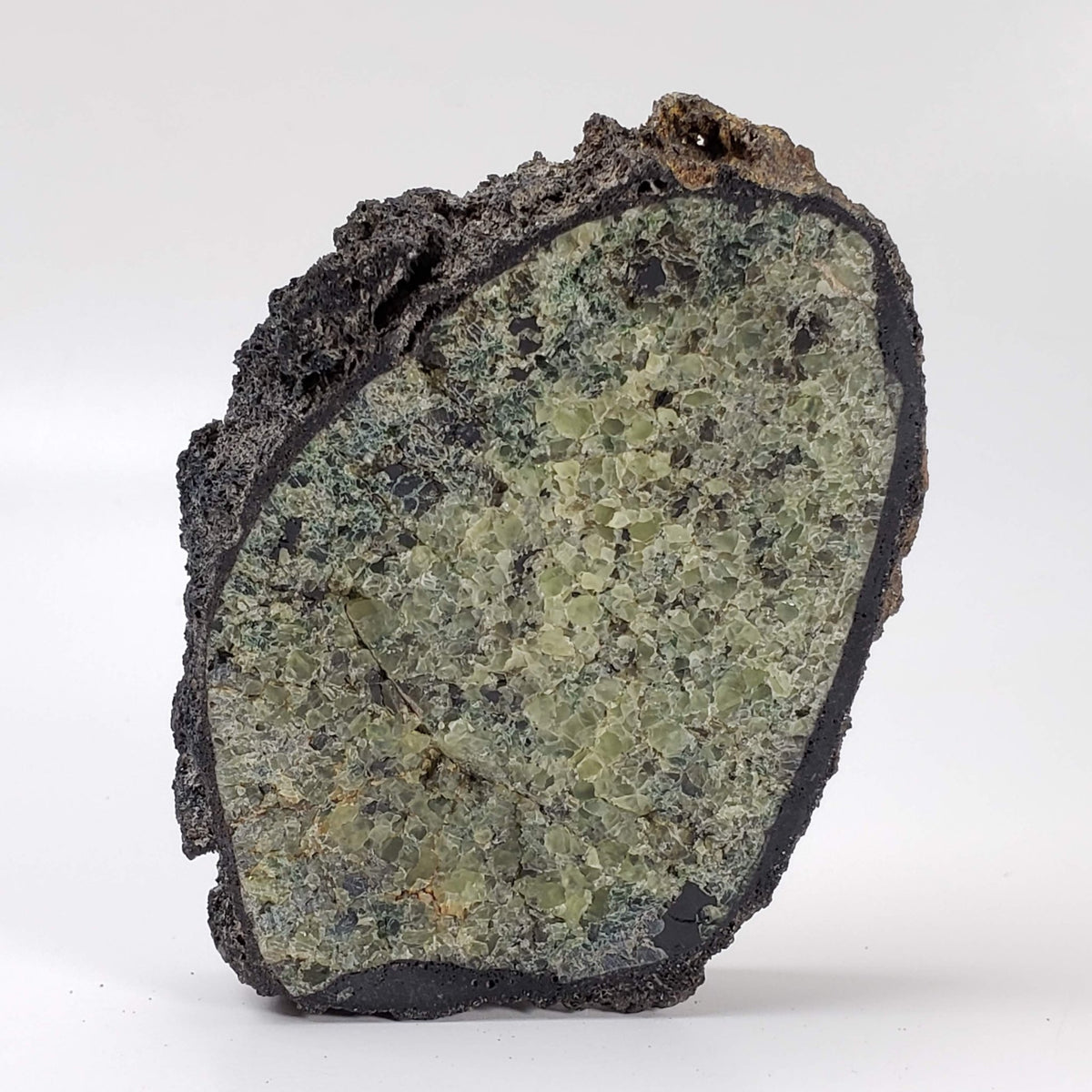  Olivine Volcanic Bomb | Lava Rock Crystal | 174.3 gr Slice | Mt Shadwell Volcano, Australia | SO24 