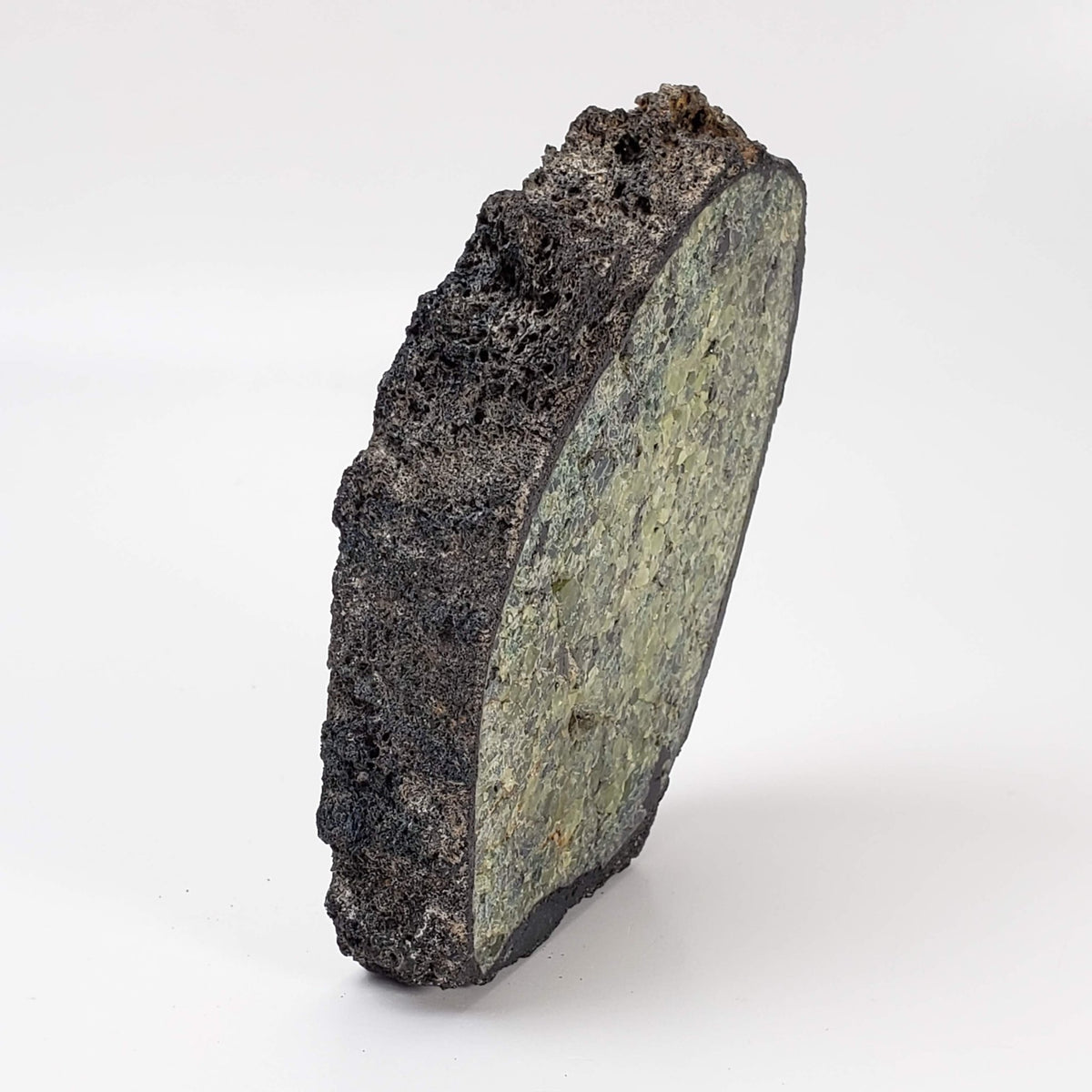  Olivine Volcanic Bomb | Lava Rock Crystal | 174.3 gr Slice | Mt Shadwell Volcano, Australia | SO24 2