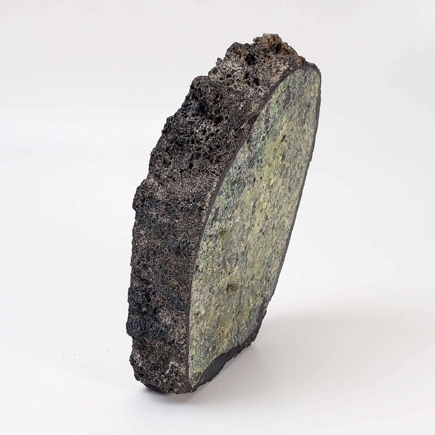  Olivine Volcanic Bomb | Lava Rock Crystal | 174.3 gr Slice | Mt Shadwell Volcano, Australia | SO24 2