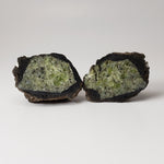  Olivine Volcanic Bomb Matching Halves | Lava Coated Crystal | 58.6 gr, | Mortlake, Victoria, Australia | SO24 