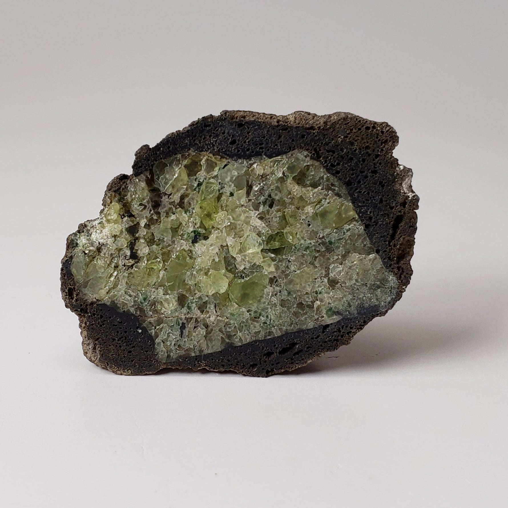  Olivine Volcanic Bomb Matching Halves | Lava Coated Crystal | 58.6 gr, | Mortlake, Victoria, Australia | SO24 2