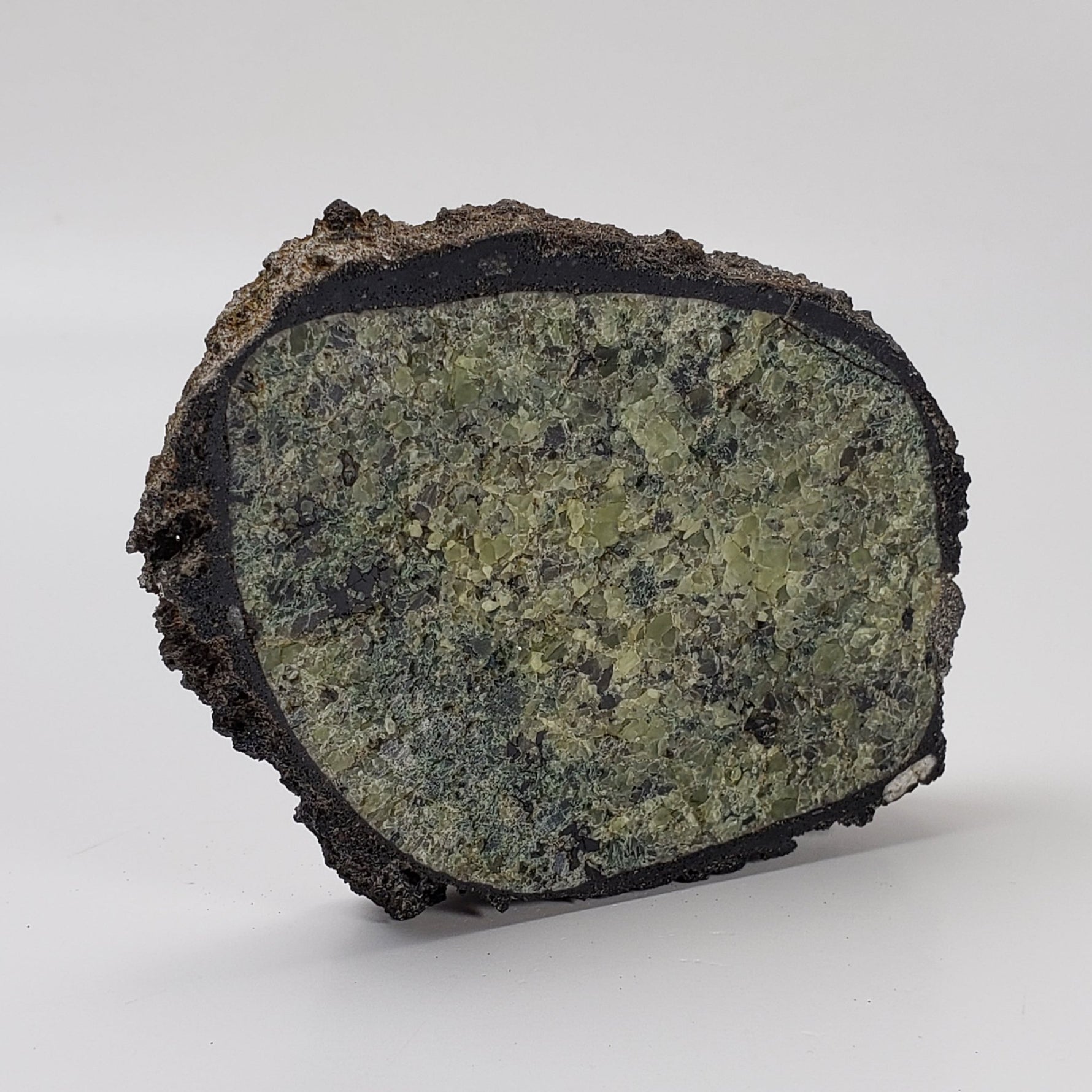  Olivine Volcanic Bomb Slice | Rock Lava Crystal | 150.7 gr | Mt Shadwell Volcano, Australia | SO24 1