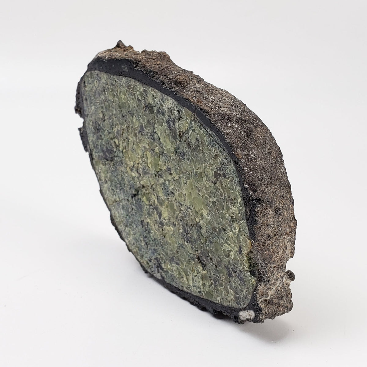  Olivine Volcanic Bomb Slice | Rock Lava Crystal | 150.7 gr | Mt Shadwell Volcano, Australia | SO24 2
