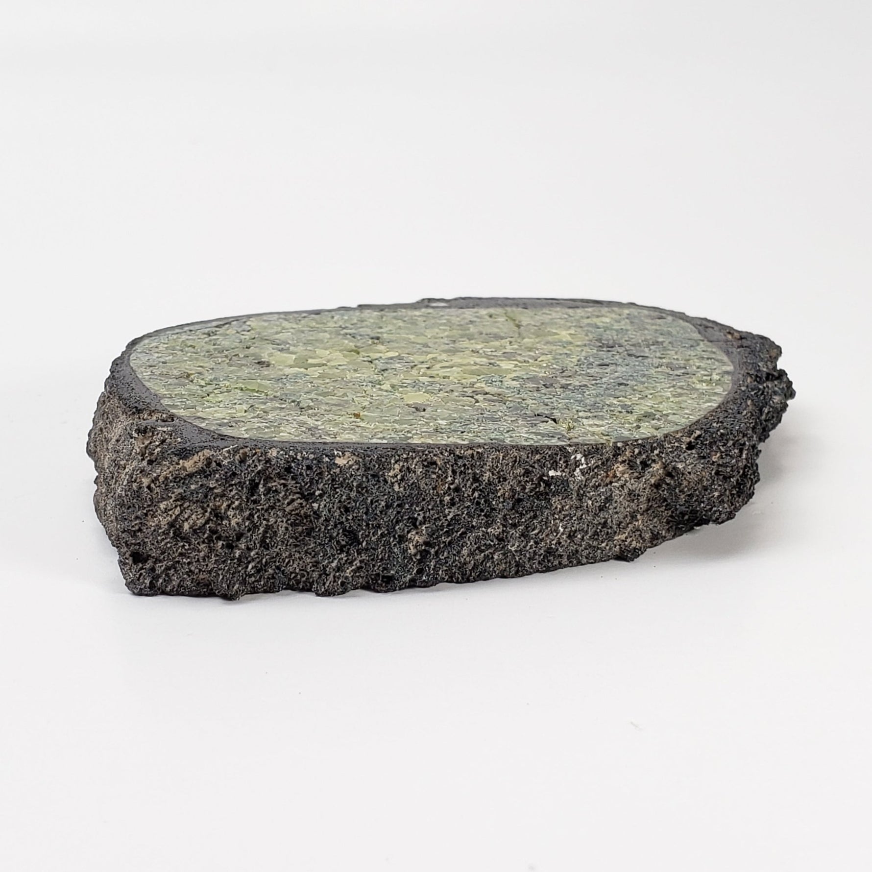  Olivine Volcanic Bomb Slice | Rock Lava Crystal | 150.7 gr | Mt Shadwell Volcano, Australia | SO24 3