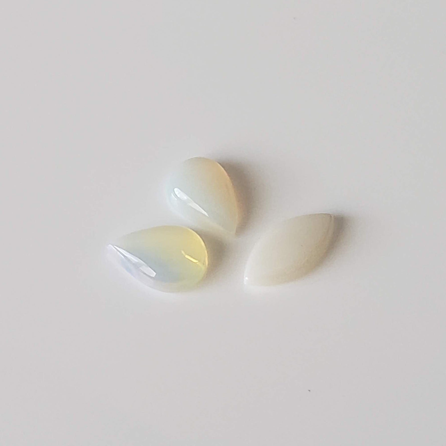  Opal | 3 Piece Lot | Mixed Shape Cabochon | White Rainbow | 1.0tcw 1