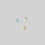  Opal | 3 Piece Lot | Round Cabochon | White Rainbow | 1.6-1.7mm SO24 3