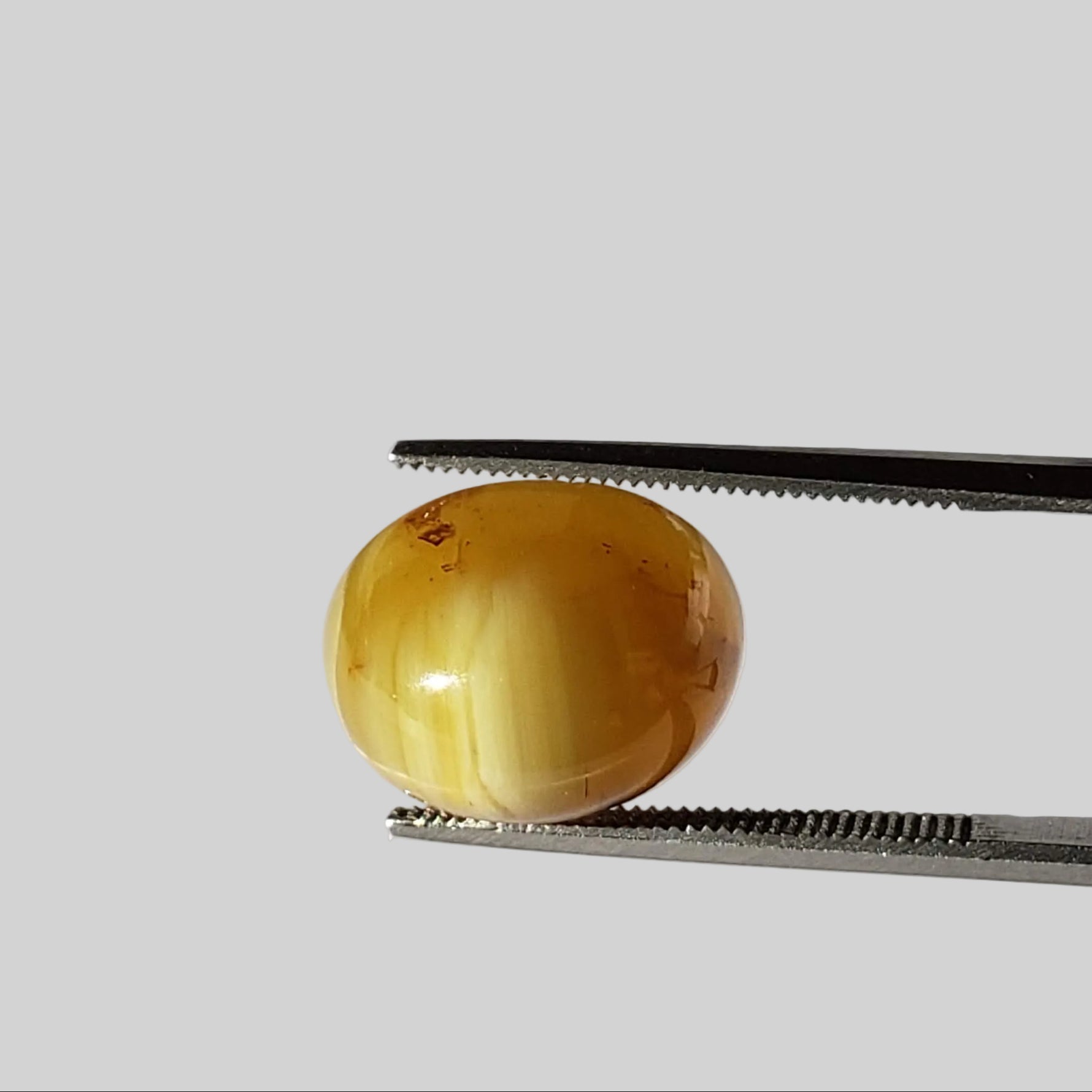  Opal Cats Eye | Oval Cabochon | Milk and Honey Color | 14x11mm 7.55ct 3