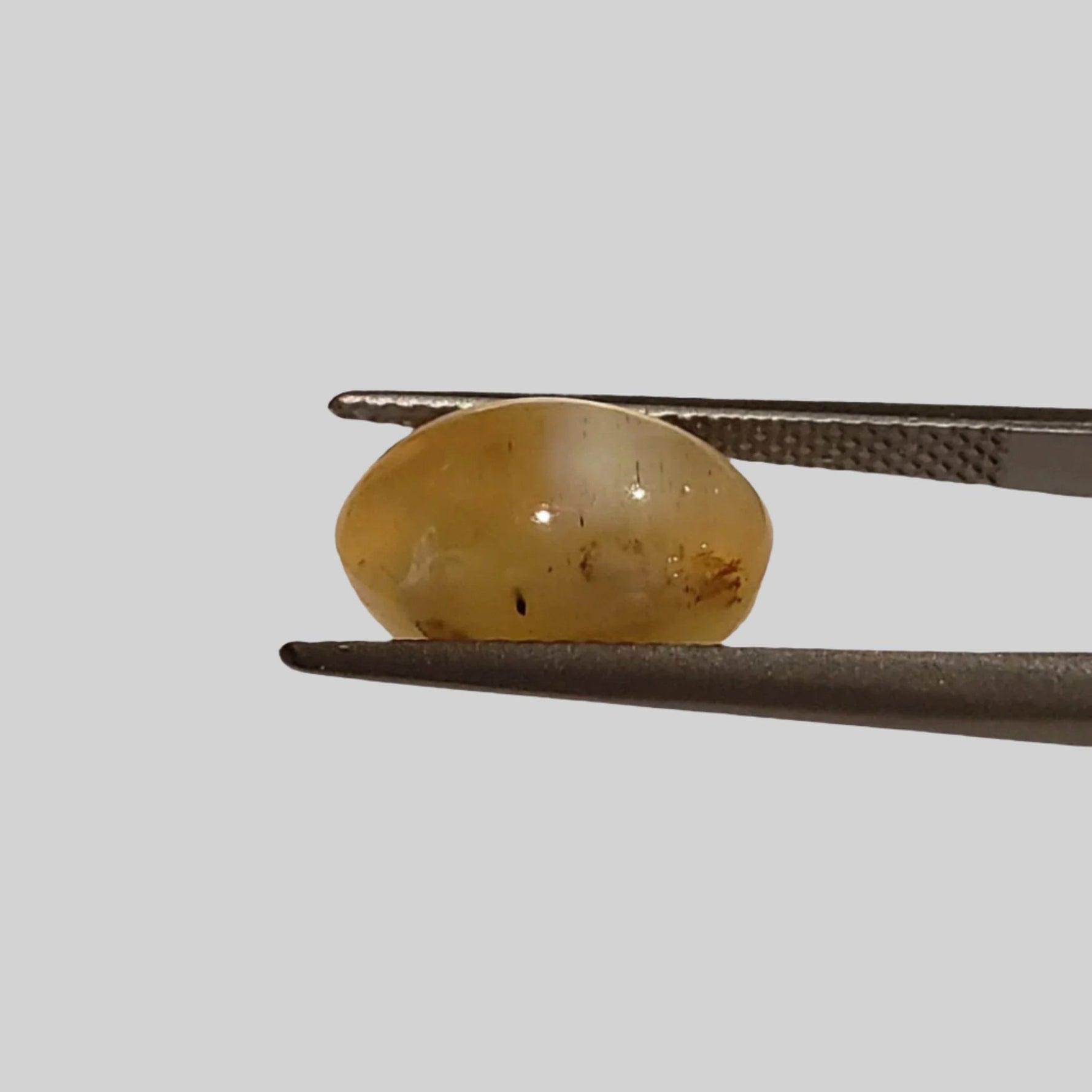  Opal Cats Eye | Oval Cabochon | Yellow | 12.3x8.2mm 4.2ct 3