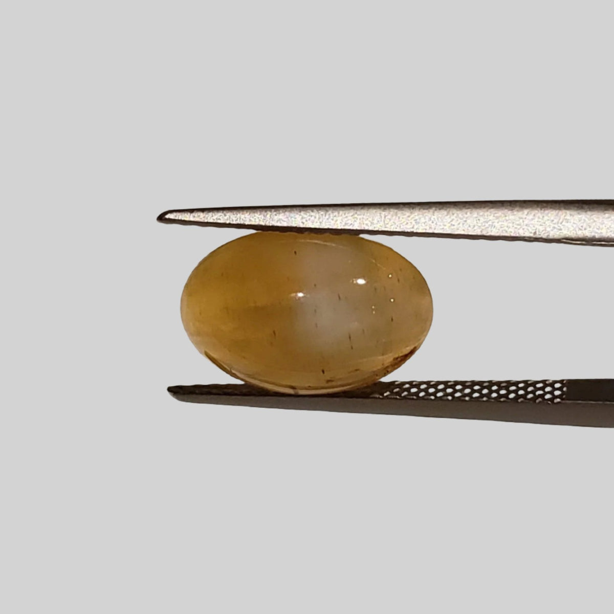  Opal Cats Eye | Oval Cabochon | Yellow | 12.3x8.2mm 4.2ct 4