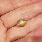  Opal Cats Eye | Oval Cabochon | Yellow | 12.3x8.2mm 4.2ct 6