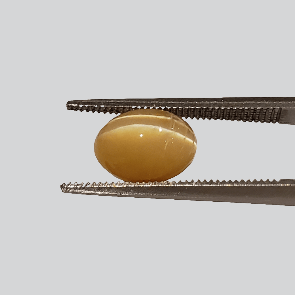 Opal Cats Eye | Oval Cabochon | Yellow | 9x7mm 2.2ct | SO24 1
