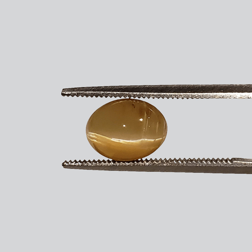  Opal Cats Eye | Oval Cabochon | Yellow | 9x7mm 2.2ct | SO24 2